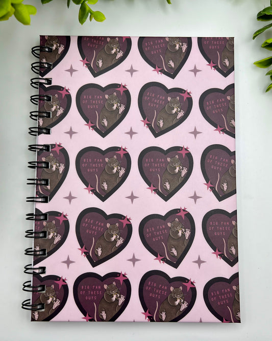 Big Fan Of Rats A5 Notebook