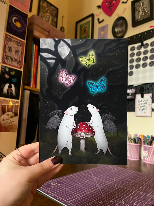 Fae Rats Print