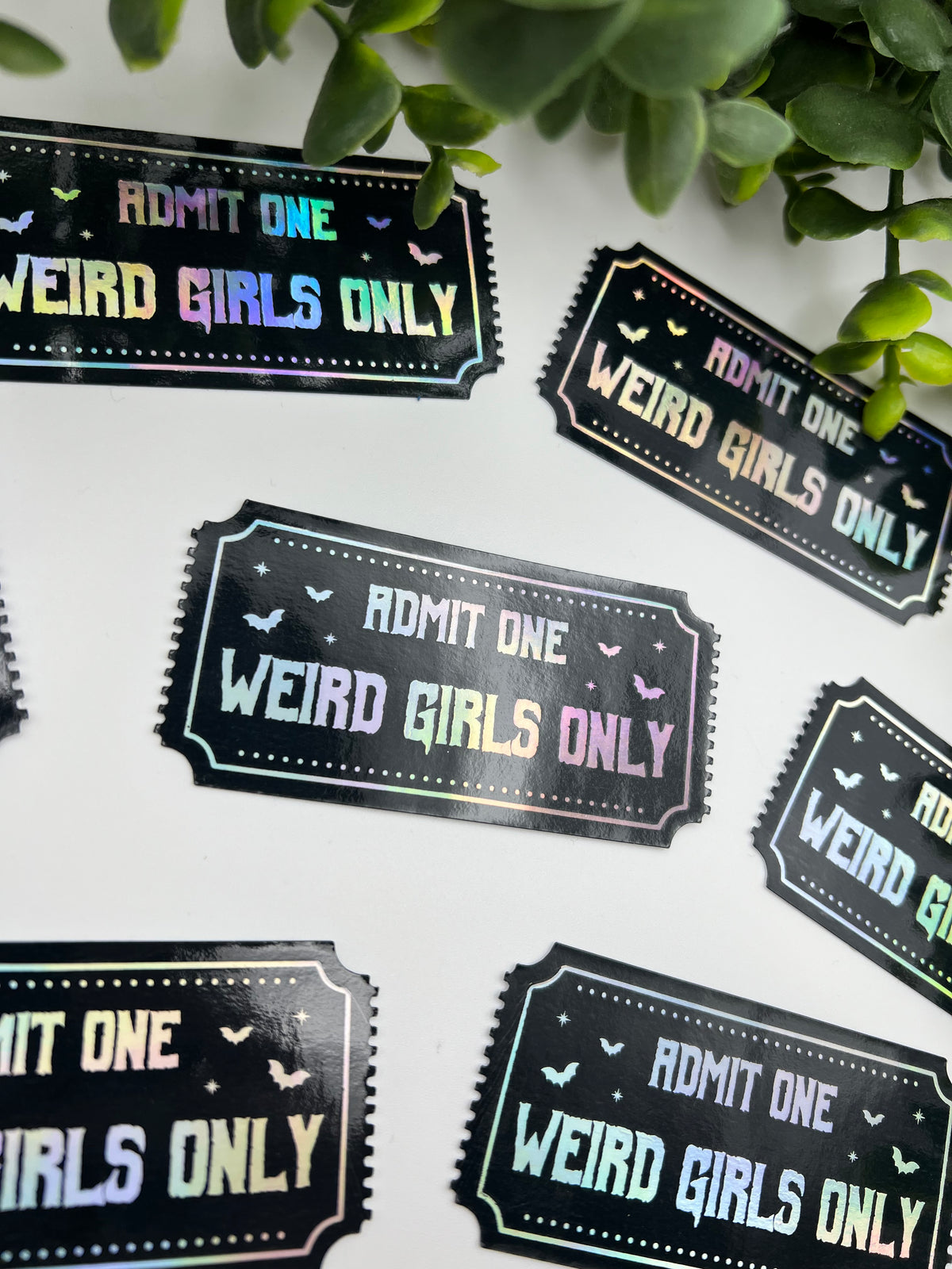 Weird Girls Only Foiled Sticker