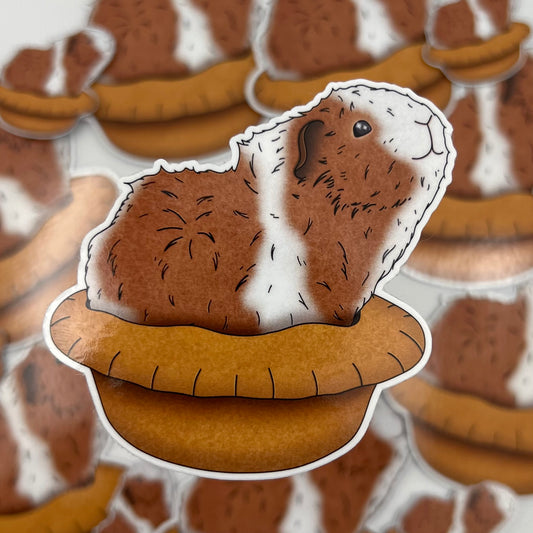 Guinea Pig Pie Vinyl Sticker