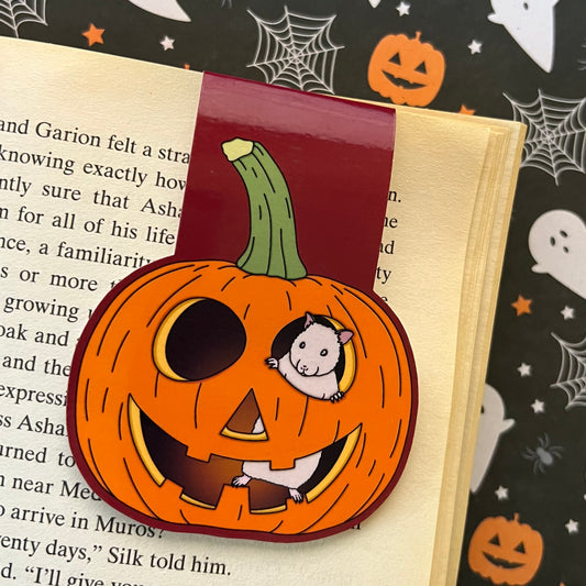 Jack-o’ Hamster Magnetic Bookmark