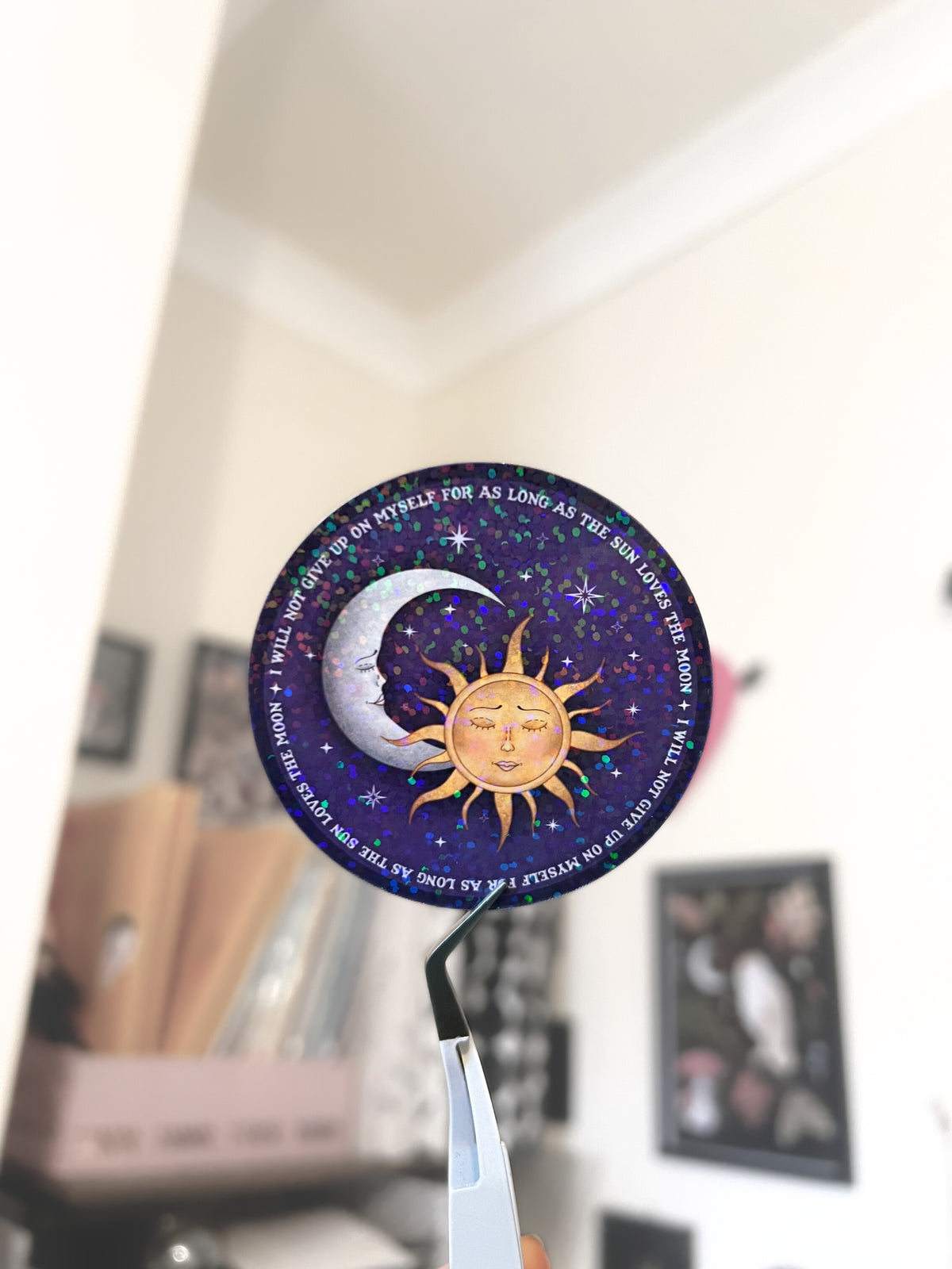 Sun And Moon Vinyl Sticker