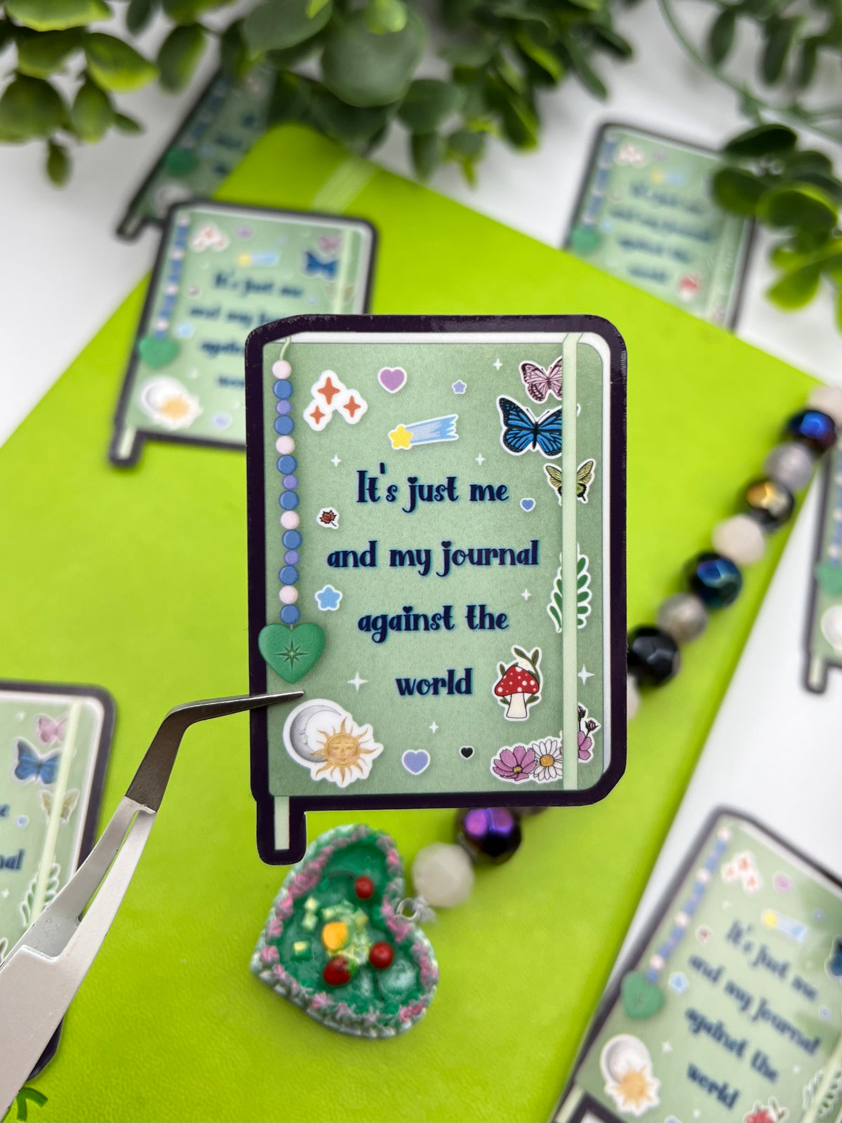 It’s Just Me And My Journal Against The World Sticker