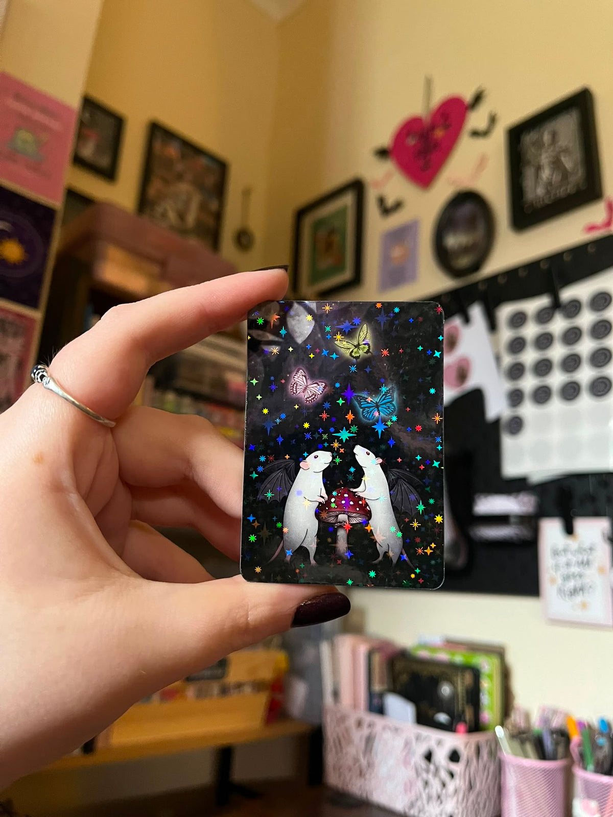 Fae Rats Holographic Sticker