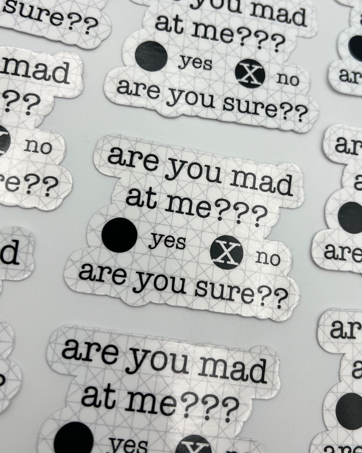 Are You Mad At Me Vinyl Sticker