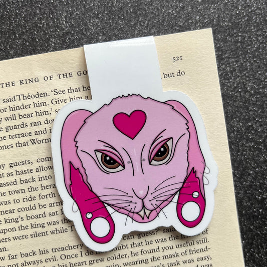 Goth Bunny Magnetic Bookmark